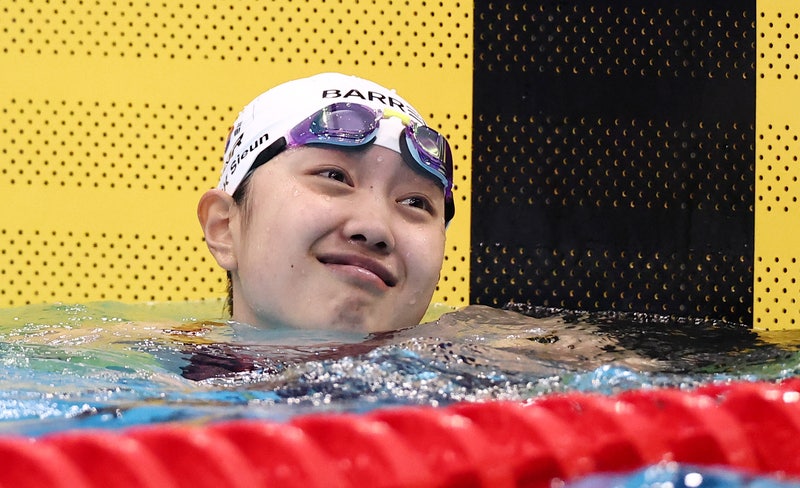 [아시안게임] <b>박시은</b>, <b>평영 200ｍ 은메달</b>…0.12초 차로 1위 놓쳐