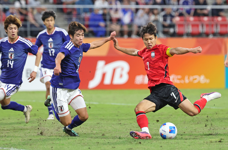 [아시안게임] 한국 남자축구, 일본 꺾고 4회 연속 <b>금메달</b>…엄지성 결승...