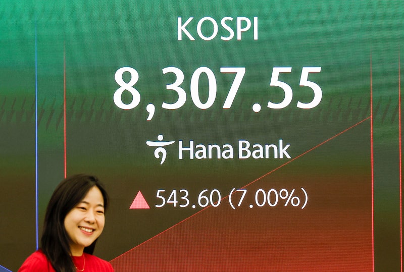 코스피, 단숨에 8,300선 탈환 ··· 종전 기대감에 외국인 귀환
