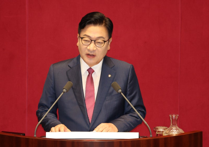 <b>정점식</b> "대통령 죄 지우기 골몰...이번 정부에서 <b>개헌</b> 없다"
