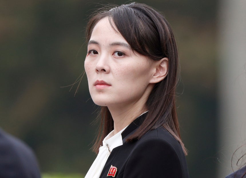 019년 3월2일 베트남 하노이 호찌민 묘소에서 열린 헌화식에 김정은 북한 국무위원장의 여동생 김여정 노동당 부부장이 참석한 모습.뉴시스 제공