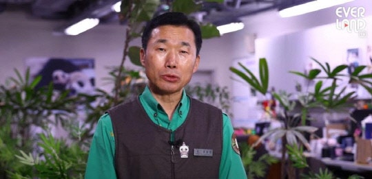 계속 구르는 <b>푸바오</b>에 <b>강철원 사육사</b> "걱정거리 아냐"