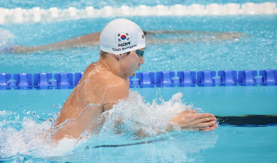 평영 예선 1위 <b>조성재</b>, 12위로 결승 진출은 아쉽게 불발