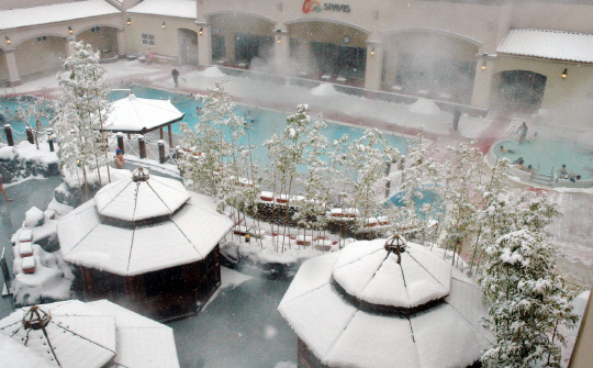 아산스파비스 전경.아산시 제공