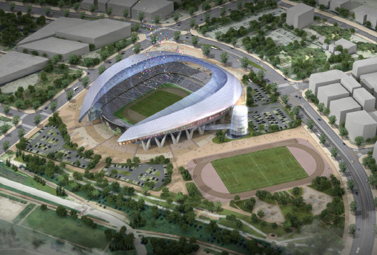 세종시가 과거 추진했던 종합체육시설 조감도.세종시 제공