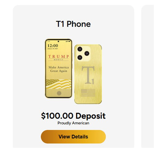 트럼프 모바일 홈페이지 갈무리