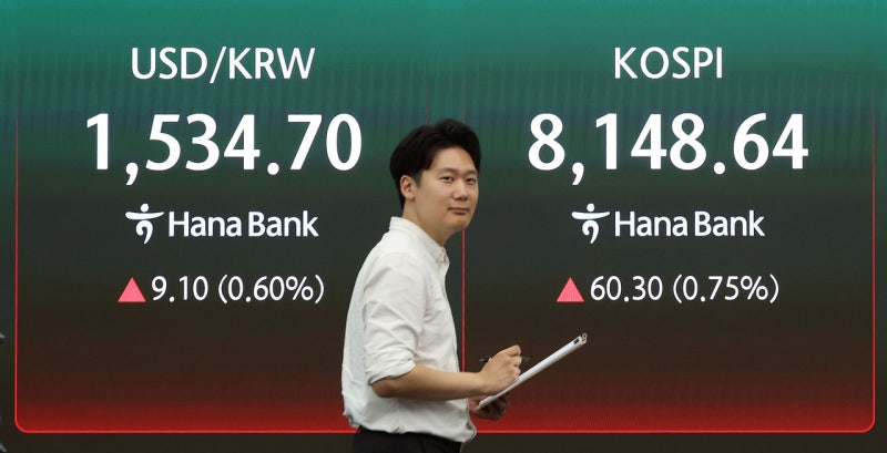 코스피, '삼전닉스' 기대감에 8200선 회복…코스닥은 1.45%내린 855.80
