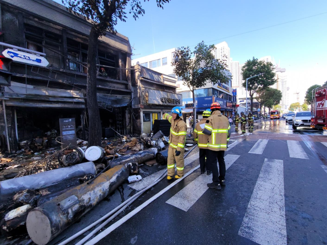 대구 중구 보일러 대리점 화재···인명 피해 없어