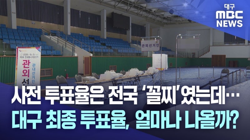 사전 투표율은 전국 ‘꼴찌’였는데···대구의 투표율, 얼마나 기록할까?