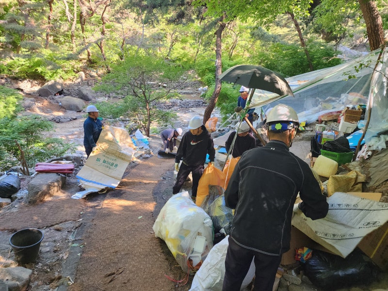윤호중 행정안전부 장관, 팔공산 기도 터 철거 현장 점검