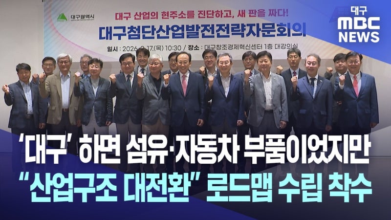 "대구 산업구조 대전환 필요"···대구시, 로드맵 수립 시작