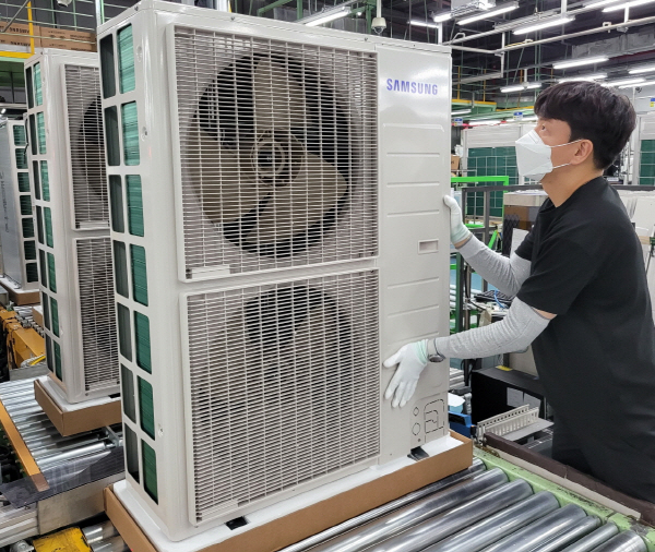 三星電子的家居空調室外單元。提供三星電子