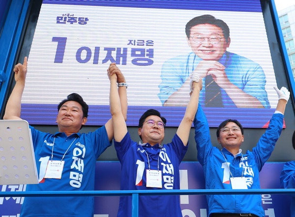 <b>이재명</b> “HMM 이전” 김문수 “전기료 차등요금제” 이준석 “데이터센...