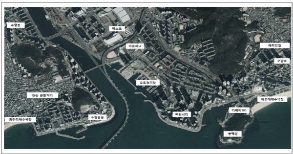 부산해상관광택시 운항구역. 부산시 제공