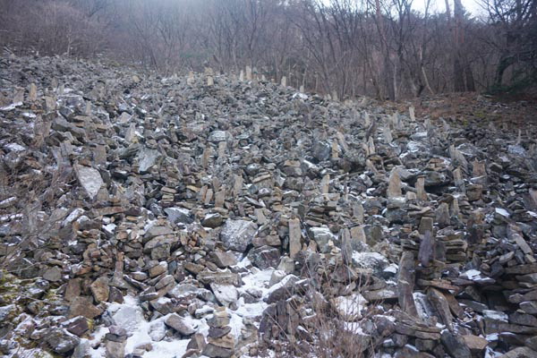 봄이면 진달래·야생화가 어우러져 꽃밭으로 변한다는 조곡골의 꽃밭서덜.