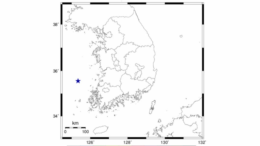 별 표시는 진앙 [기상청 날씨누리 자료]
