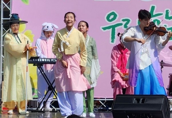 ▲ 문화체육관광부가 공모한 '2024지역대표예술단체'에 선정된 '청강창극단'의 '효녀청' 공연 모습