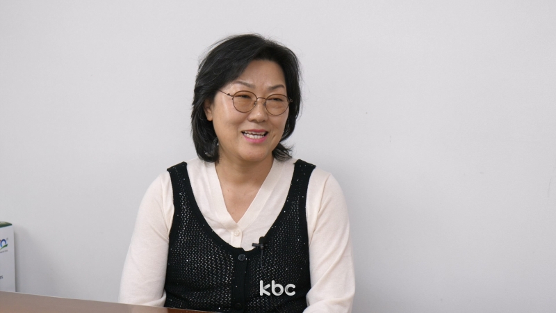 ▲ 예란,예빈 씨의 어머니 엄진경 씨&#160;&#160;