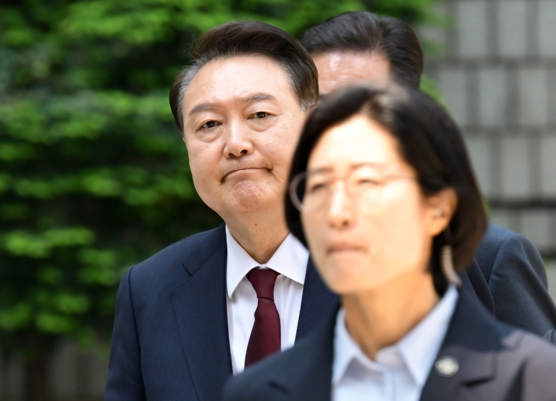 ▲ 법정 향하는 윤석열 전 대통령 [연합뉴스]