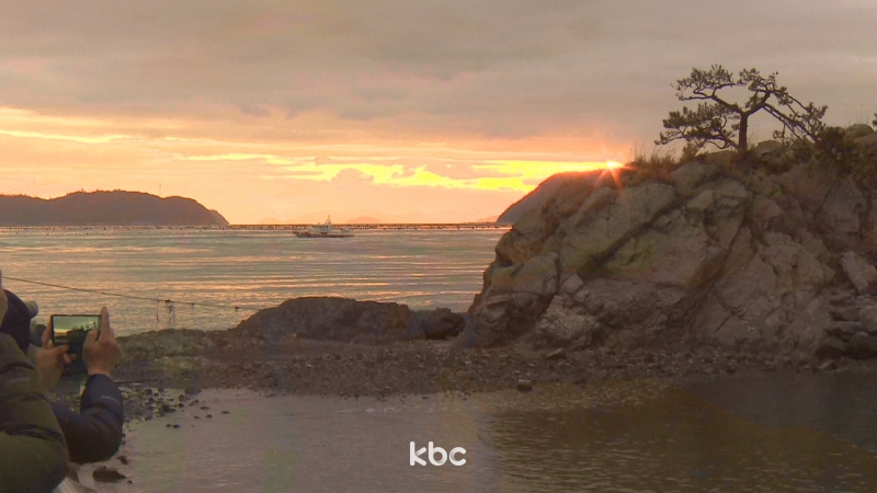 ▲ 해남 땅끝마을 전망대에서 바라본 해돋이