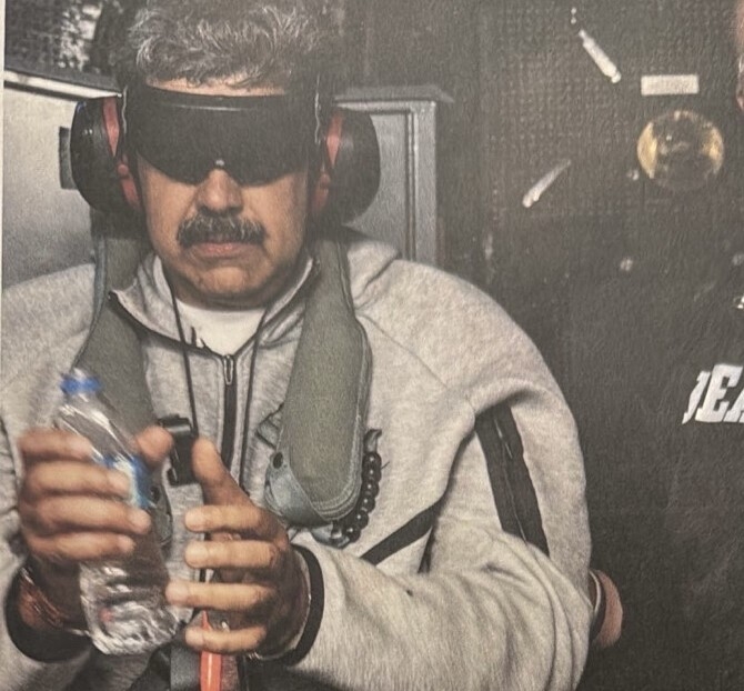 ▲ 트럼프 美대통령이 공개한 마두로 베네수엘라 대통령 사진 [연합뉴스] 