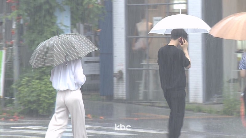 서쪽 내륙 시간당 20mm 안팎 강한 소나기...돌풍·천둥번개도