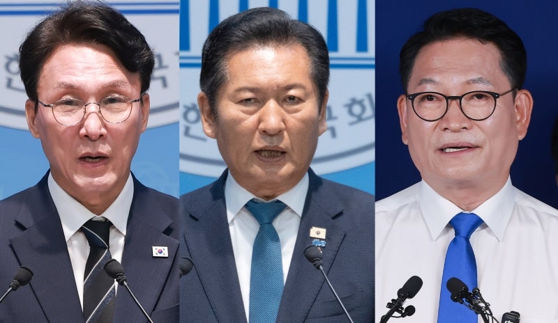 [속보]民 당대표 후보 <b>3인 압축</b>, 김민석·정청래·송영길 본선행
