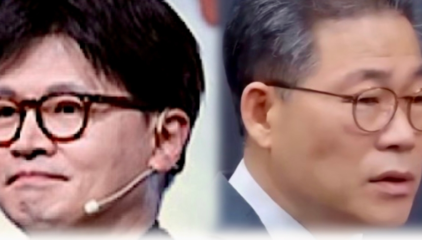 한동훈 전 국민의힘 대표(왼쪽), 백해룡 경정