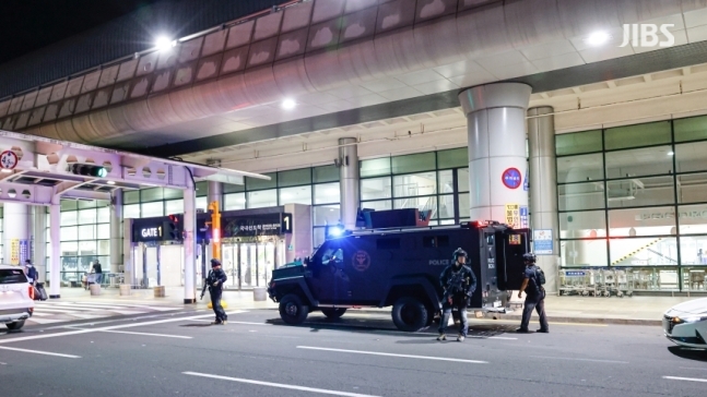 지난 2023년 8월 제주국제공항에 배치된 전술 장갑차