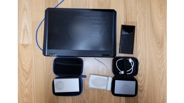 A씨가 사용했던 장비들 (제주경찰청 제공)