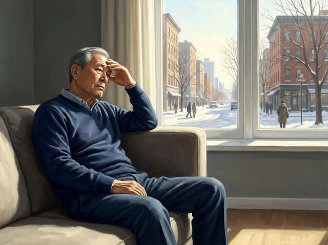 의료계의 연구에 따르면 겨울철 부족해지기 쉬운‘햇볕’이 노년기 건강의 핵심인 수면의 질과 만성질환 예방에 중요한 역할을 한다.사진은 기사의 내용을 바탕으로 생성한 이미지.제미나이