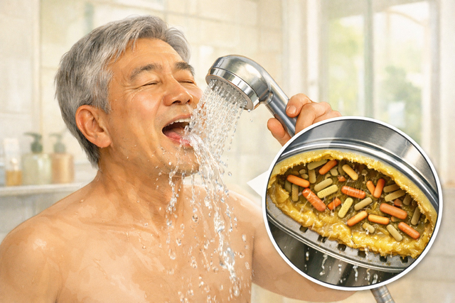샤워기 물로 입안을 헹구는 습관이 고령층이나 폐질환을 앓은 사람에게 위험할 수 있다. 사진은 기사의 특정 사실과 관련 없음. Chat GPT