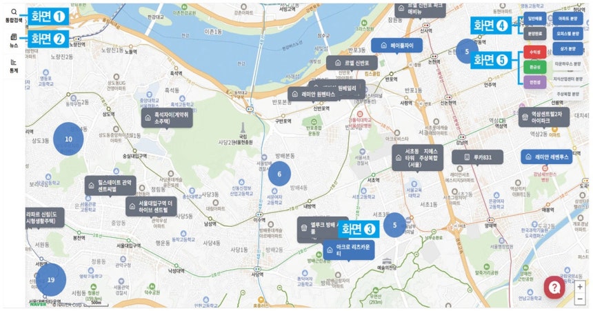 AI 부동산 분양분석 플랫폼 화면 모습.[사진｜더스쿠프 포토]