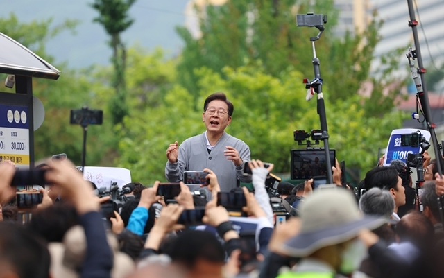 이재명 더불어민주당 대선 후보.연합뉴스
