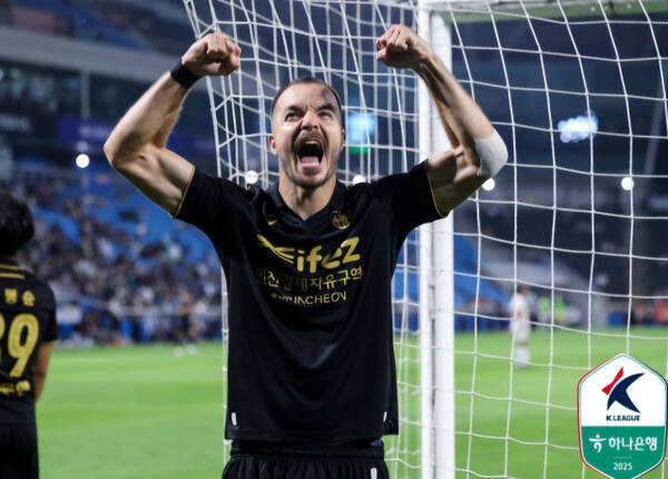 ‘K리그 100호골’ <b>무고사</b>, 인천Utd 승격 도전 선봉장