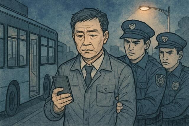 여자 승객 10여명 <b>불법촬영</b> <b>버스 기사</b> 현행범 체포