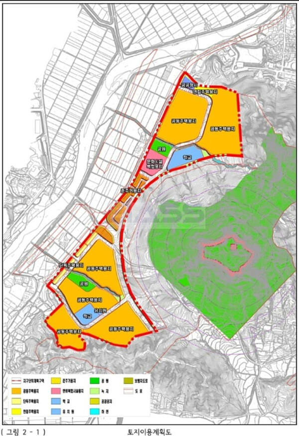 오산세마1구역 토지이용계획도(전략환경영향평가 보완 2차).환경영향평가정보지원시스템 제공