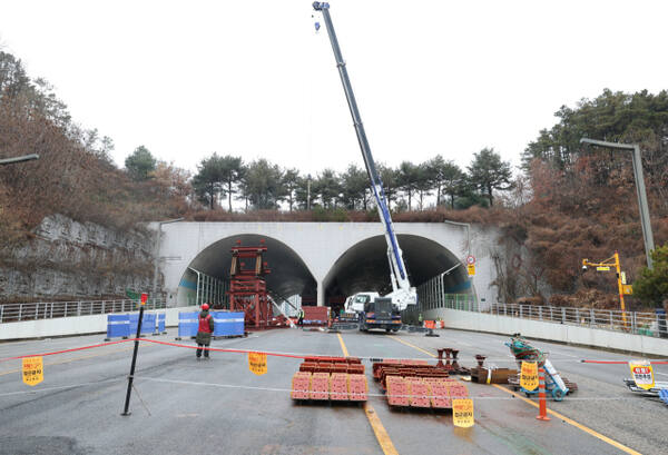 화성 동탄숲 생태터널 긴급안전조치 현장. 화성특례시 제공