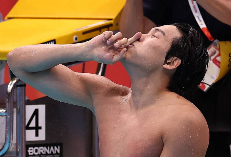 [속보] 김영범, 남자 <b>자유형 50ｍ</b> 금메달…한국 수영 첫 '金'
