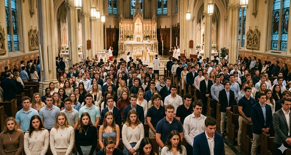 “알고리즘에 지친 Z세대 남성들, 성당으로 간다"