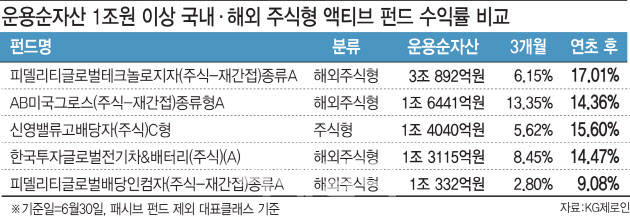 해외 주식형서 공룡 펀드 속출하는데국내 주식형은 위축